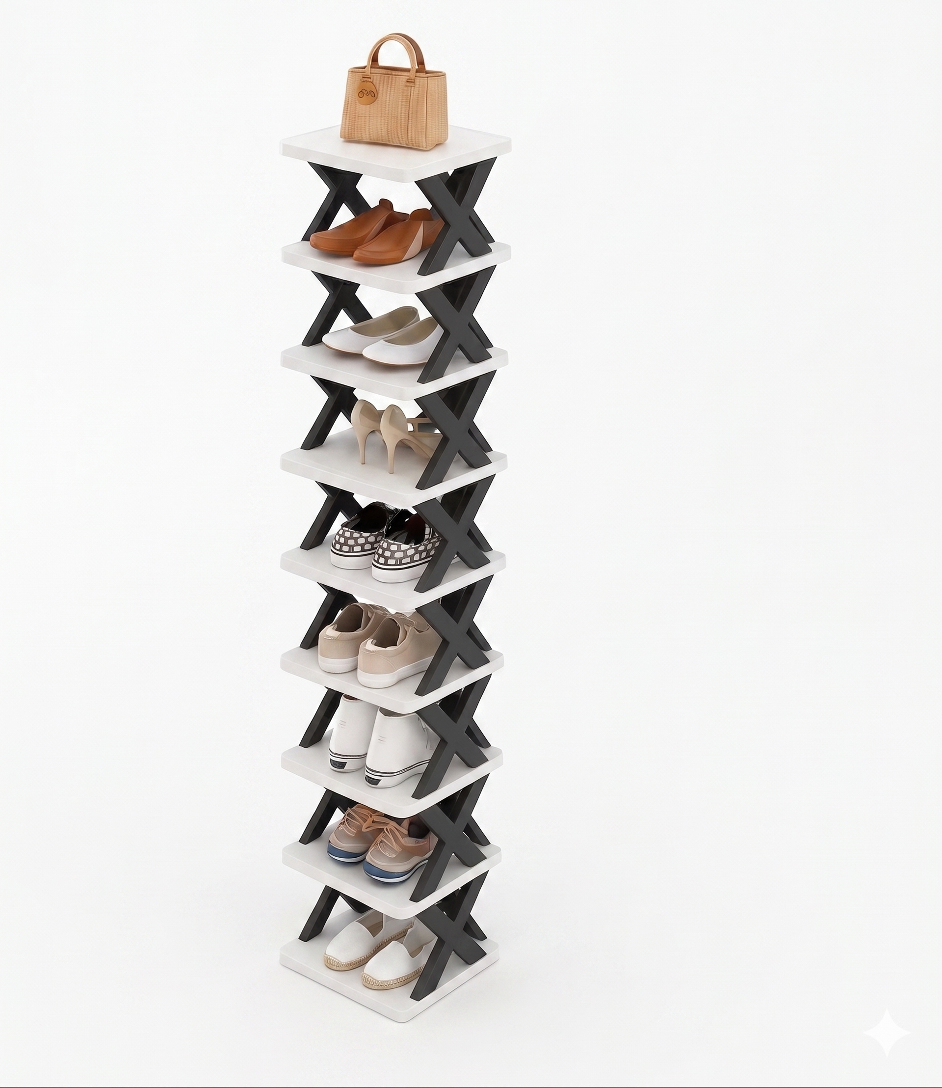 9-Tier Stackable Shoe Rack